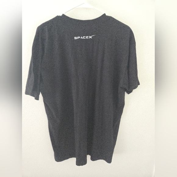 NWT SPACE X ROCKET LAUNCH BLACK T SHIRT Mens Size XL Elon Musk - Picture 2 of 7